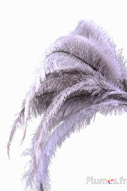 Strauss - 32-42 cm - hellgrau-weiß natur